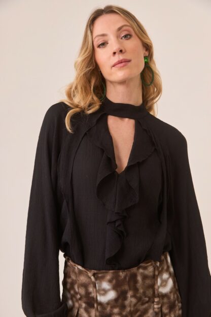 BLUSA WHIMSI NEGRA - Imagen 5