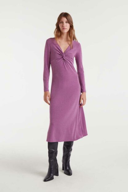 VESTIDO MIDI LILA