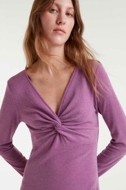 VESTIDO MIDI LILA - Imagen 3