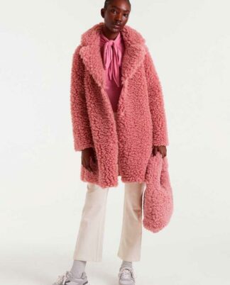 ABRIGO BORREGUITO ROSA