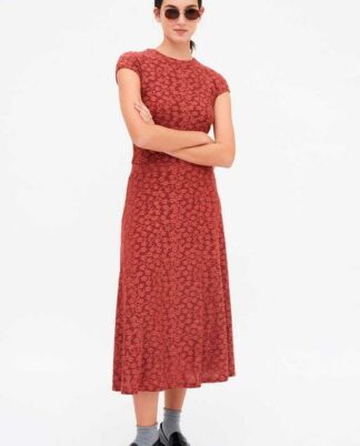 FALDA ENCAJE MARRÓN