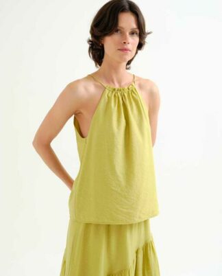 TOP HALTER VERDE