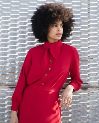 CAMISA BRUNA ROJA