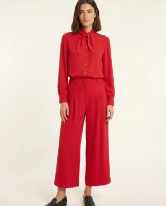 PANTALÓN CREPÉ ROJO